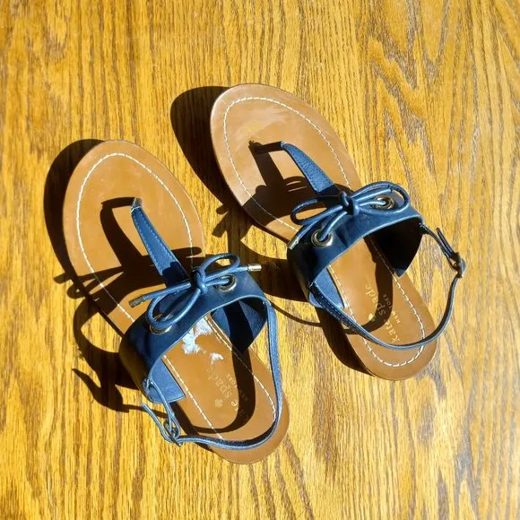 Kate Spade Navy Blue Thong Sandals
