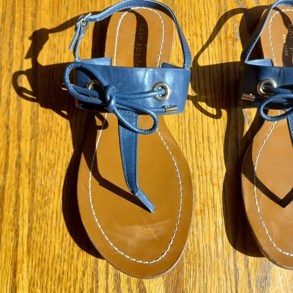 Kate Spade Navy Blue Thong Sandals