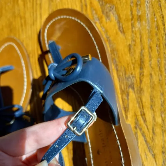 Kate Spade Navy Blue Thong Sandals