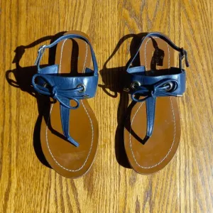 Kate Spade Navy Blue Thong Sandals
