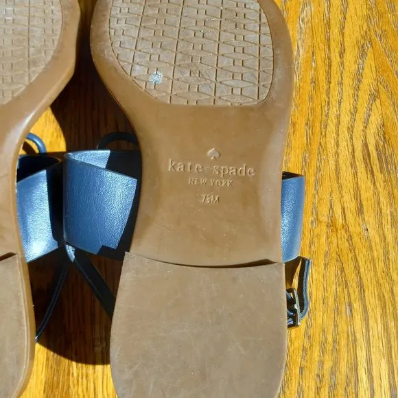 Kate Spade Navy Blue Thong Sandals