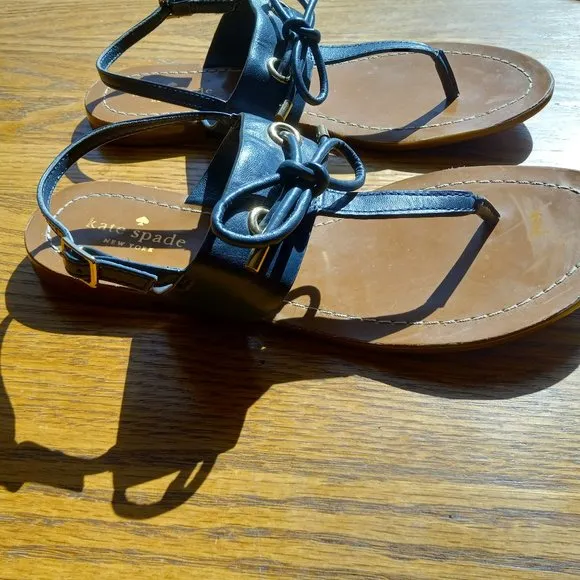 Kate Spade Navy Blue Thong Sandals