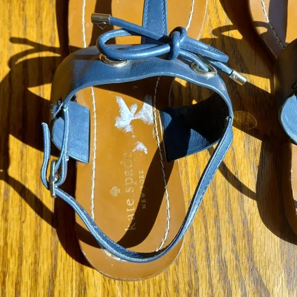 Kate Spade Navy Blue Thong Sandals