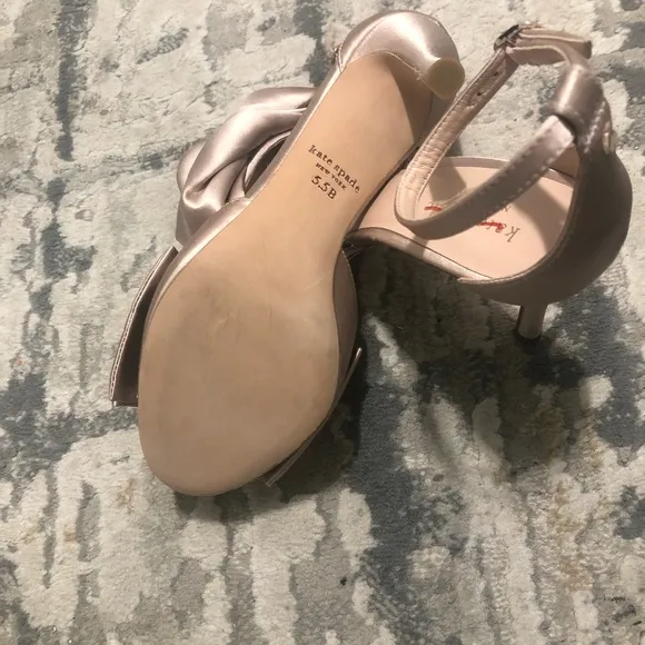 Kate Spade New York Womens Leather Braided Straps Slingback Heels Sandals Gold