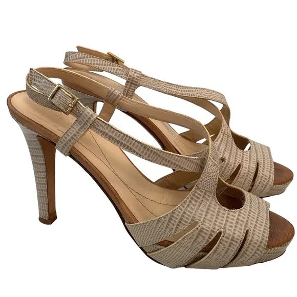 Kate Spade Snake Leather Strappy Sandals Heels