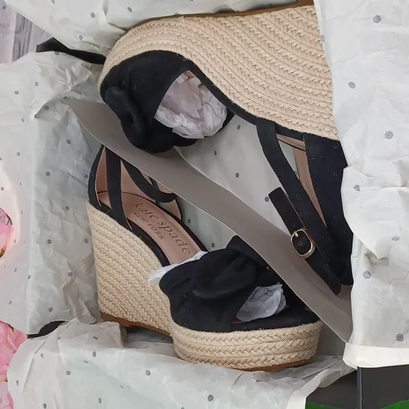 Kate Spade Tianna Espadrille Wedge Sandals NIB