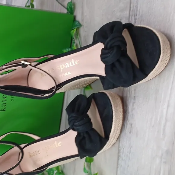 Kate Spade Tianna Espadrille Wedge Sandals NIB