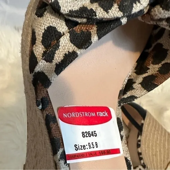 Kate spade tianna Wedge Sandals Leopard Size 9.5