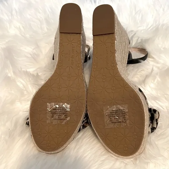 Kate spade tianna Wedge Sandals Leopard Size 9.5