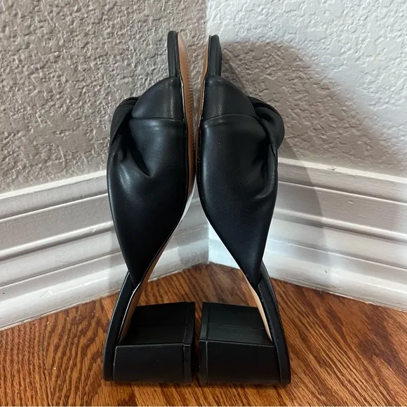 Katy Perry Twisted Heeled Sandals The Tooliped Black Size 10M