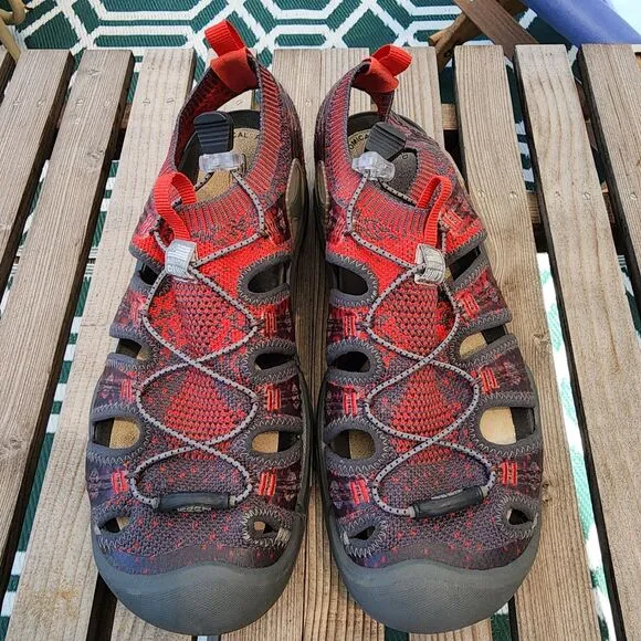 Keen Evo Fit One Magnet Fiery Red Sandal Mens Size 9.5 Water Hiking Shoe