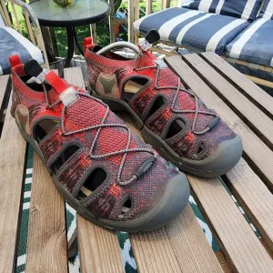 Keen Evo Fit One Magnet Fiery Red Sandal Mens Size 9.5 Water Hiking Shoe