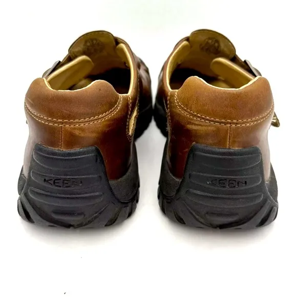 Keen Fishermen Leather Sandals Buckle Closed Toe Buckle Brown XT 1104