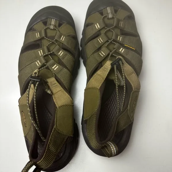 Keen Greenish Newport H2 Hiking Newport QuickDry Webbing Water Bungee Sandals 12
