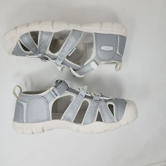 Keen Sandals Youth Girl 5 Silver Shine Seacamp Countour Arch Washable Non Slip