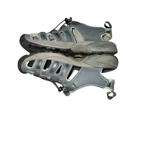 KEEN Turia Womens Outdoor Adventure‎ Sandals Hiking Water Shoes Gray Teal