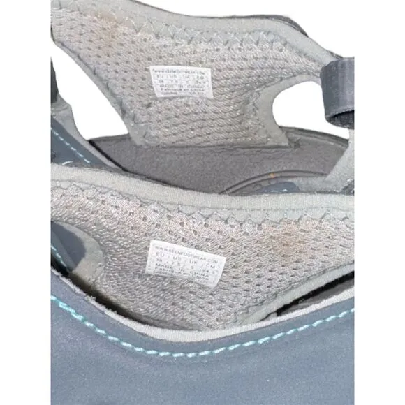 KEEN Turia Womens Outdoor Adventure‎ Sandals Hiking Water Shoes Gray Teal