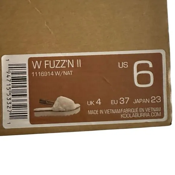 Koolaburra by UGG Women's Fuzz'N II Slipper ~ size 6 ~ new with box