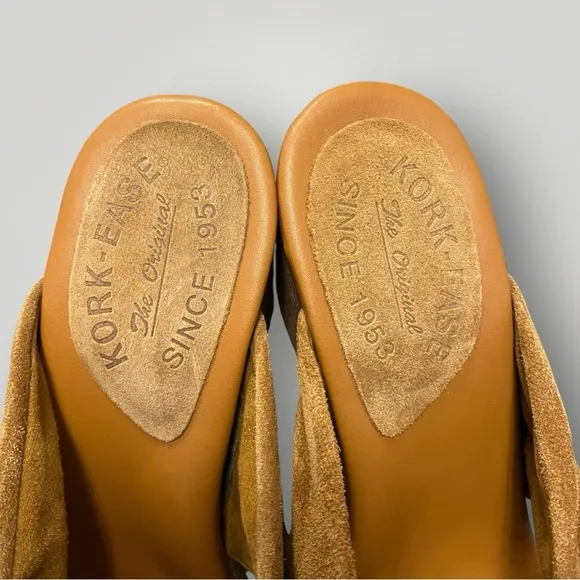 Kork-Ease Haya Platform Sandals Sz 7 Tan