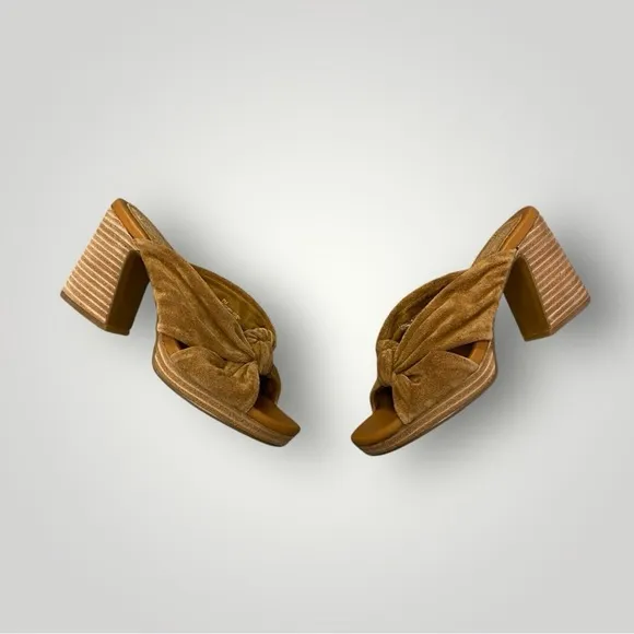 Kork-Ease Haya Platform Sandals Sz 7 Tan