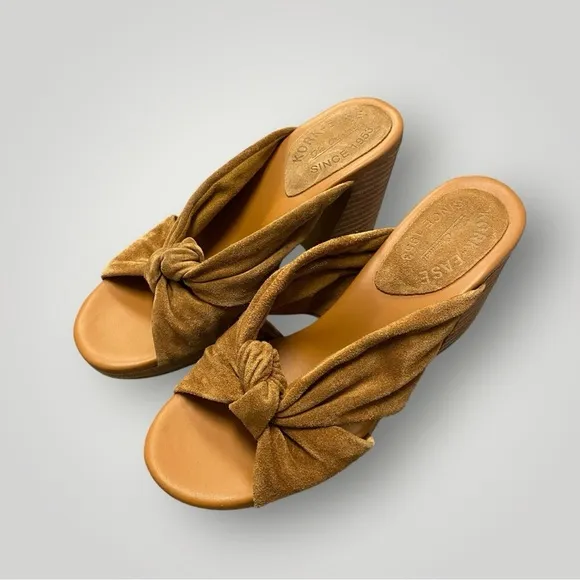 Kork-Ease Haya Platform Sandals Sz 7 Tan