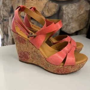 Kork Ease Lokoya Floral Wedge Platform Sandals size 6