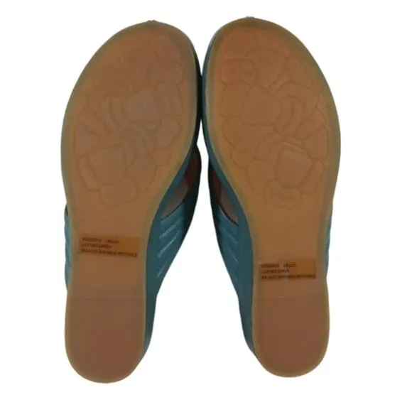 Kork-Ease Madison Wedge Sandals EUC $130 Size 9M  #S2675