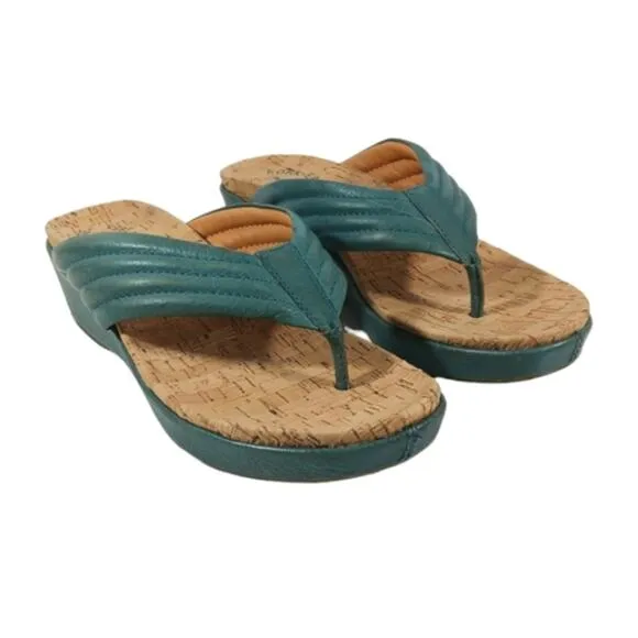 Kork-Ease Madison Wedge Sandals EUC $130 Size 9M  #S2675