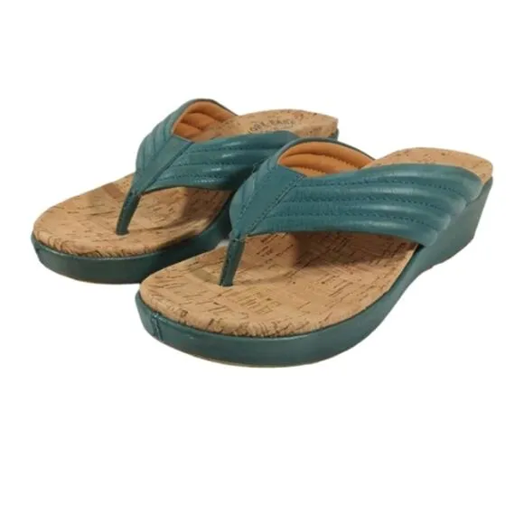 Kork-Ease Madison Wedge Sandals EUC $130 Size 9M  #S2675