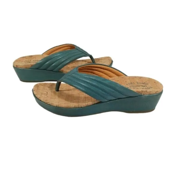 Kork-Ease Madison Wedge Sandals EUC $130 Size 9M  #S2675