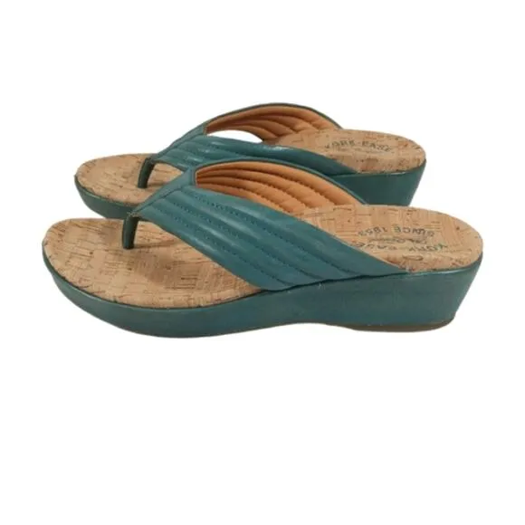 Kork-Ease Madison Wedge Sandals EUC $130 Size 9M  #S2675