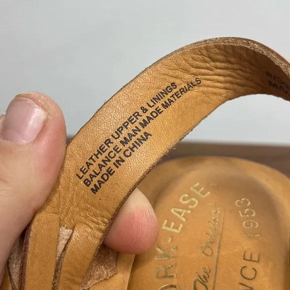 Kork Ease Magdelena Platform Leather Buckle Wedge Sandals Sz 8 Earthy Neutral