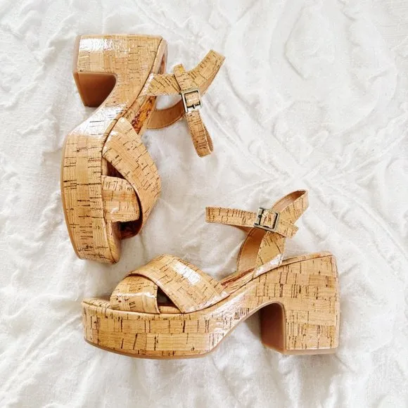 Korks Calda Heeled Sandals Size 6 New