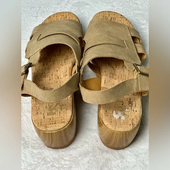 Korks Fallon Platform Wedge Sandals Size 7M