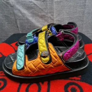 Kurt Geiger London Orson Multi-color Leather Strap sandals Size 40 US 9