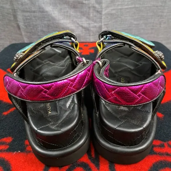 Kurt Geiger London Orson Multi-color Leather Strap sandals Size 40 US 9