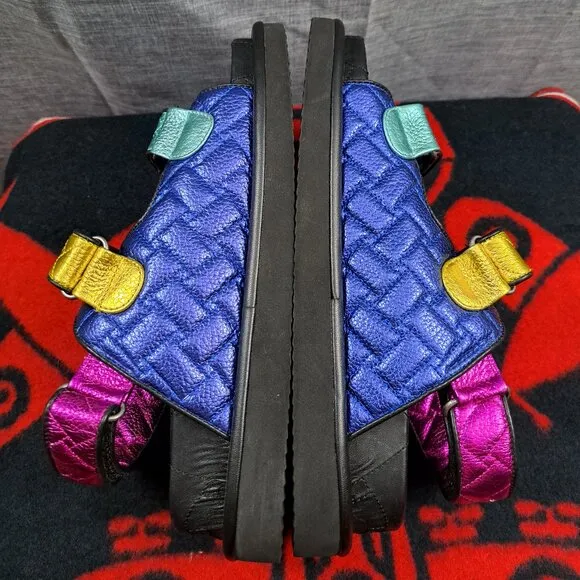 Kurt Geiger London Orson Multi-color Leather Strap sandals Size 40 US 9