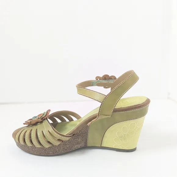 L ' Artiste leather honiepie sandals