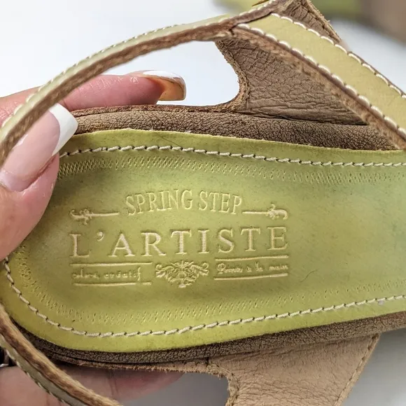 L ' Artiste leather honiepie sandals