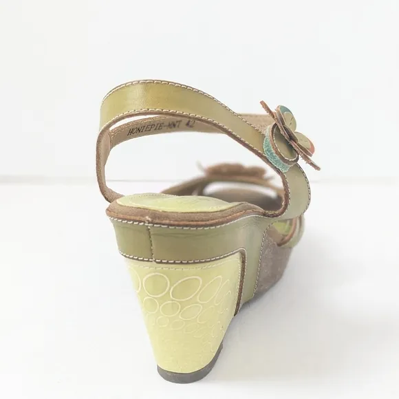L ' Artiste leather honiepie sandals