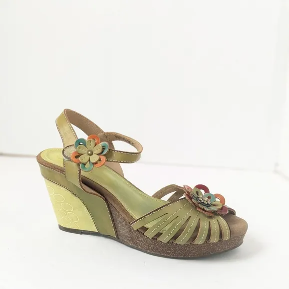 L ' Artiste leather honiepie sandals
