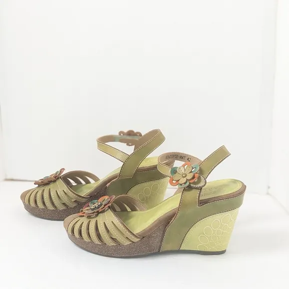 L ' Artiste leather honiepie sandals