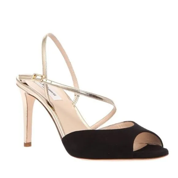 L. K. Bennett Camilla suede slingback sandals 39