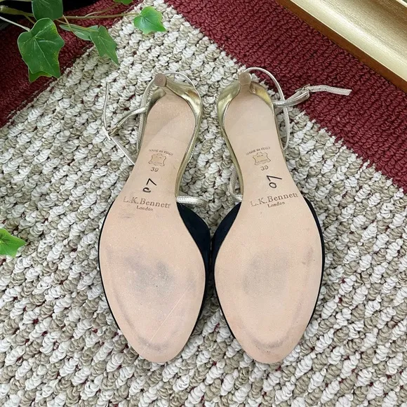 L. K. Bennett Camilla suede slingback sandals EU39 / US 9