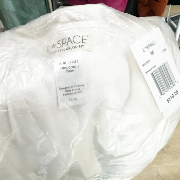 L SPACE Cover Up/ Dress Women's Wildwood Mini Tank Dress Size M NWT