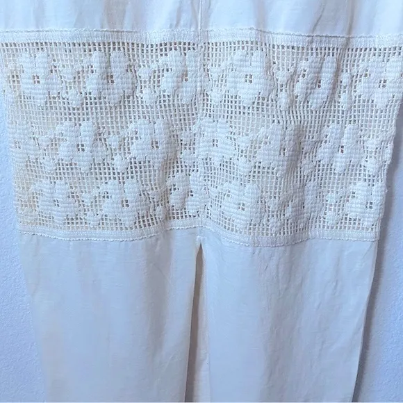La Mesa, Organic Cotton Maxi Skirt with Lace Insert