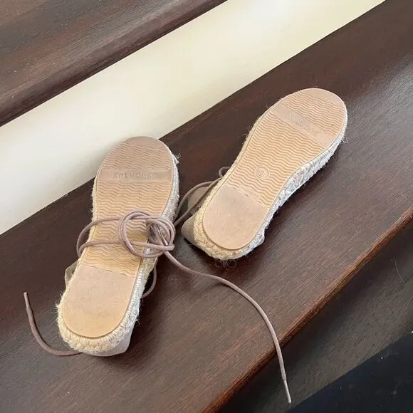Lace Up Gladiator Platform Espadrille Sandals - Soludos