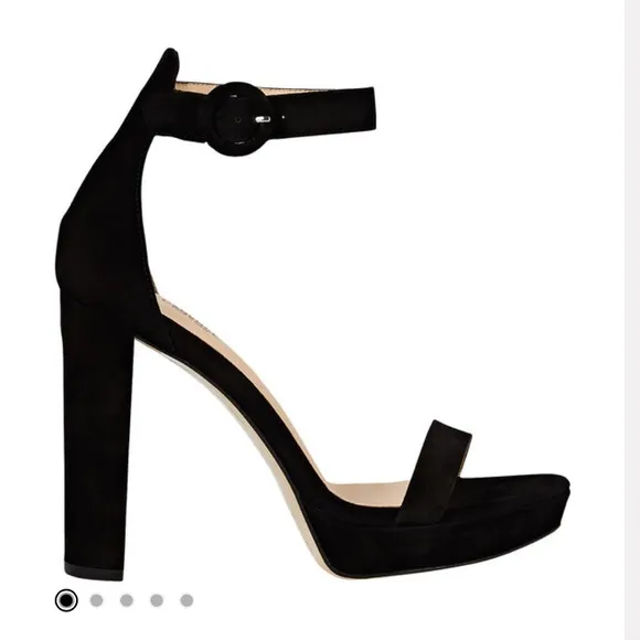 L'AGENCECecile Suede Platform Sandals black size 6.5