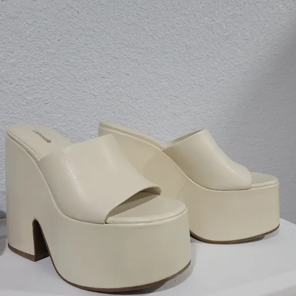 Larroudé Miso Slip On Platform Sandals | Sz 8 | $315