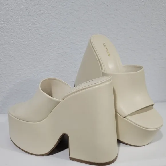 Larroudé Miso Slip On Platform Sandals | Sz 8 | $315